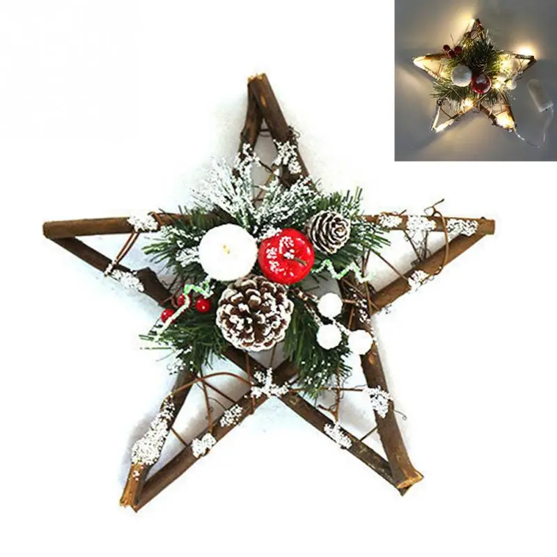 Звезды подвесной светильник елочные украшения DIY фестиваль ротанга подарок
