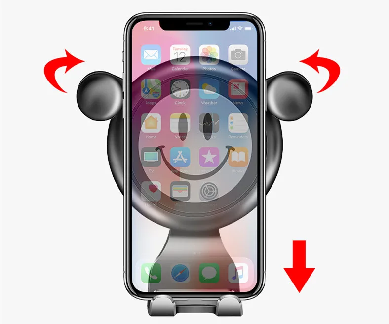 Smile Face Gravity sensor G держатель для мобильного телефона навигатора Стилизация