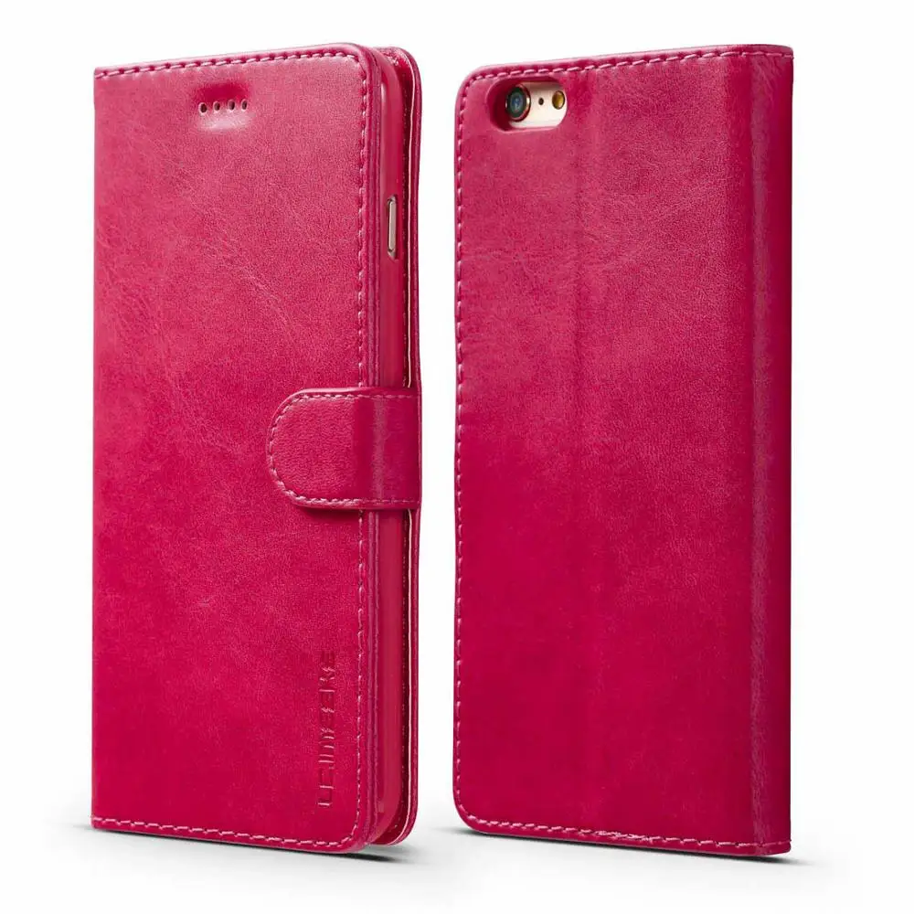 red Ретро защитный чехол-книжка для iPhone XS Max Xr X 8 7 6s 6 Plus, роскошный кожаный чехол-портмоне Cas для iPhone 11 Pro Max SE 5S 5 - Цвет: red