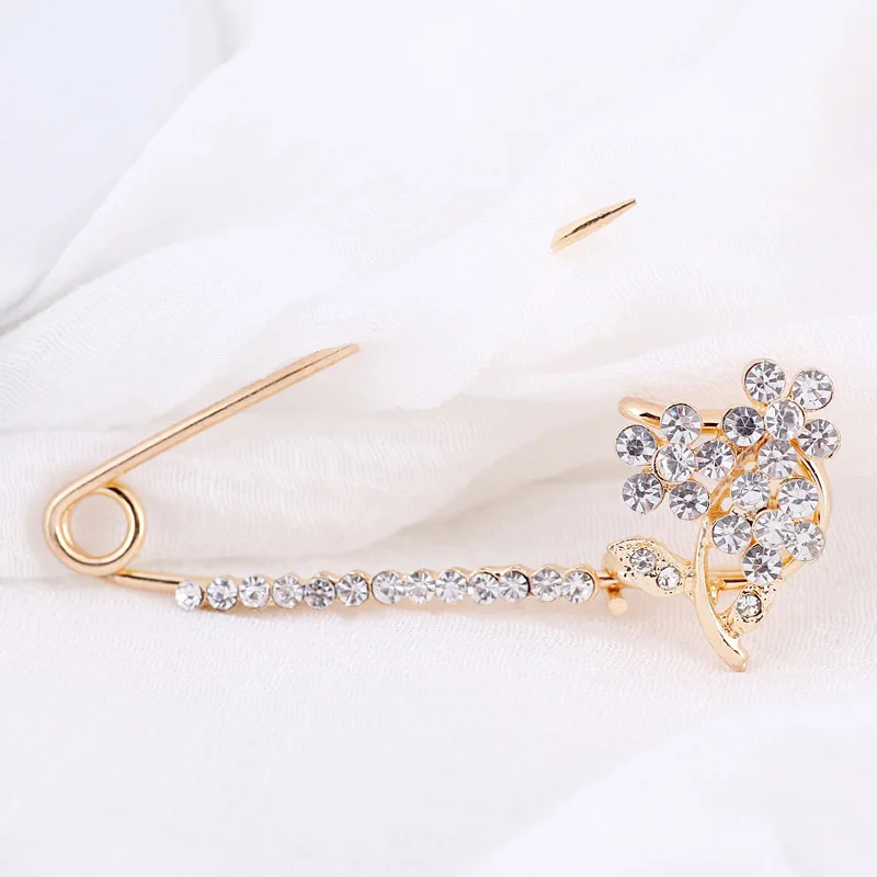 Лидер продаж 1 шт. очаровательные женские броши с кристаллами украшение для