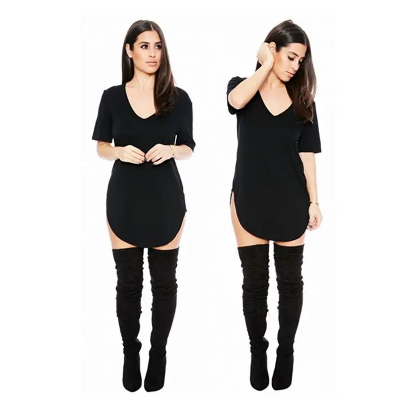 2018 Новые Фирменные пикантные женское платье тонкий короткий рукав повседневные