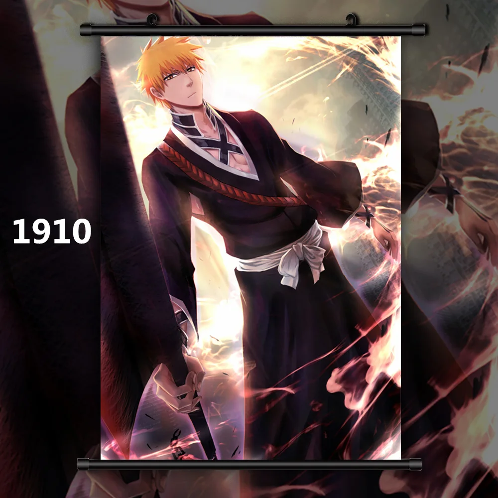 1910 Bleach Kurosaki ichigo Аниме Манга настенный плакат свиток D - Цвет: 1910
