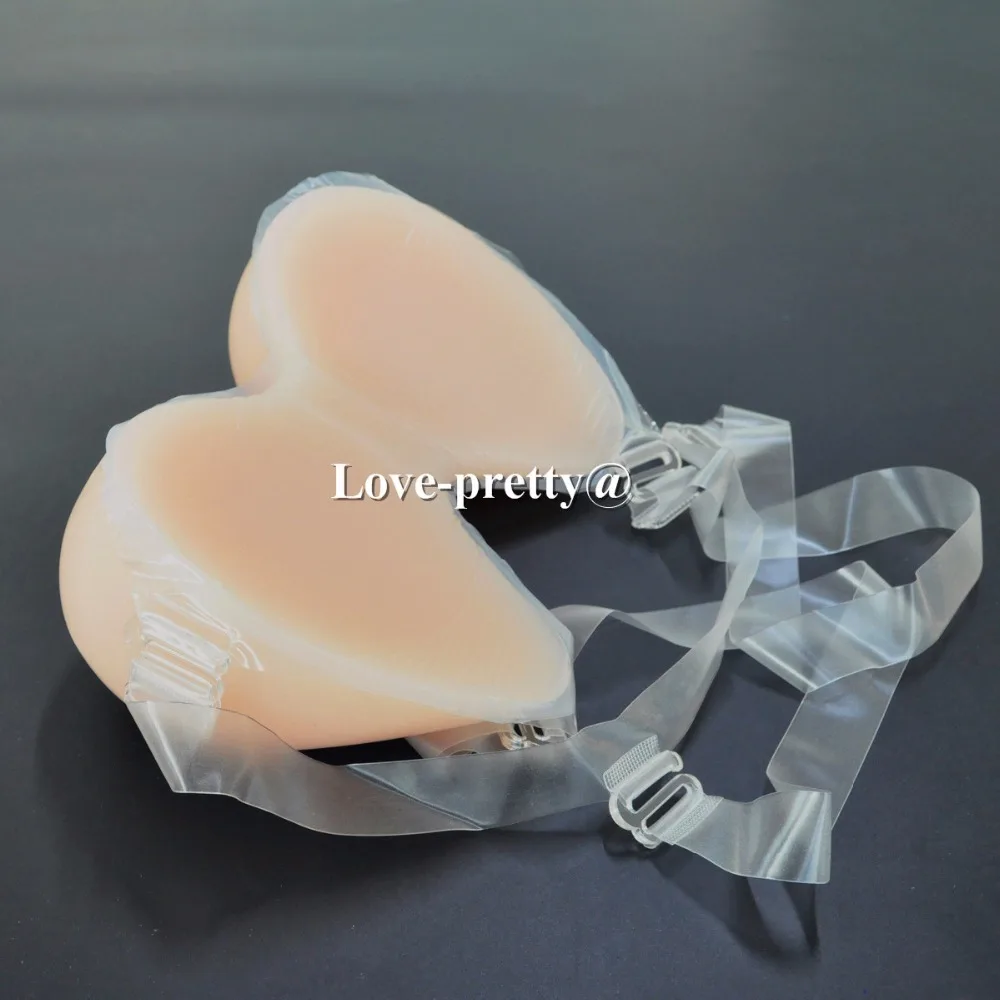 Большой силиконовый протез груди мужской бюстгальтер на ремешке размер чашки F