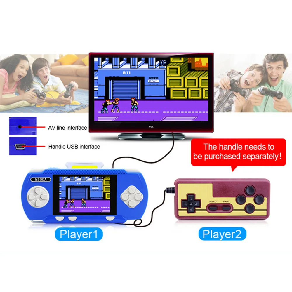 Портативная игровая приставка для игр, Классический игровой приставка, Встроенные игры 328, лучший подарок для ребенка, Ностальгический плеер