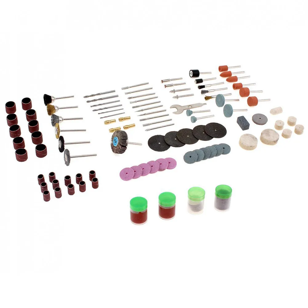 161 шт./компл. шлифовальные гравировальные фрезы режущие биты колесные щетки для