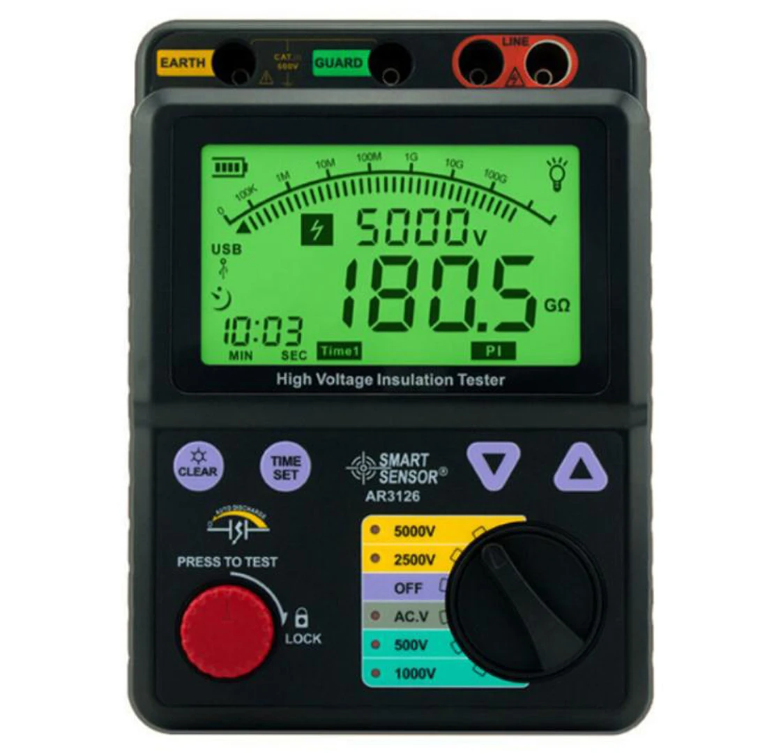 

High Voltage Insulation Tester Megger Insulation Resistance Tester Smart Sensor