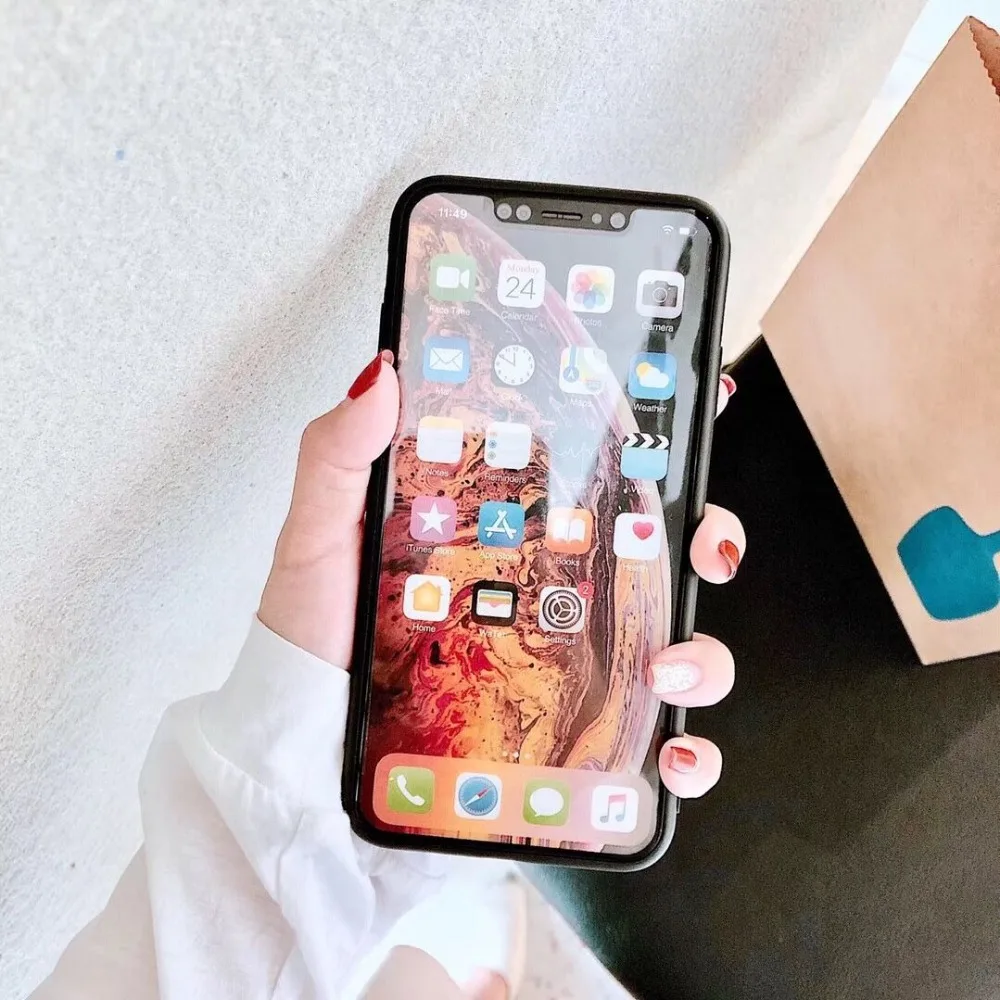 Чехол для телефона iPhone X XS XR XSMax Soft 6s 7 8Plus с лазерной эпоксидной надписью Yes No от Zxtrby.