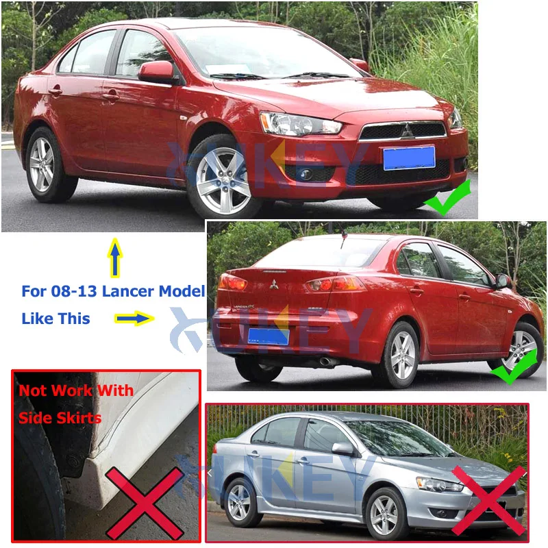 Брызговики для Mitsubishi Lancer 2008 2013 2009 2010 2011 2012 Седан DS ES|car mud flaps|mud flapssplash guard |