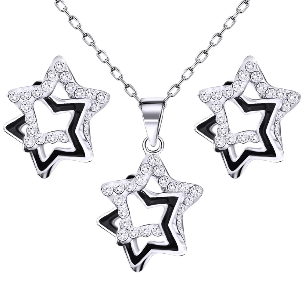 Европейский и американский Шарм посеребренный ювелирный набор масляная цветная