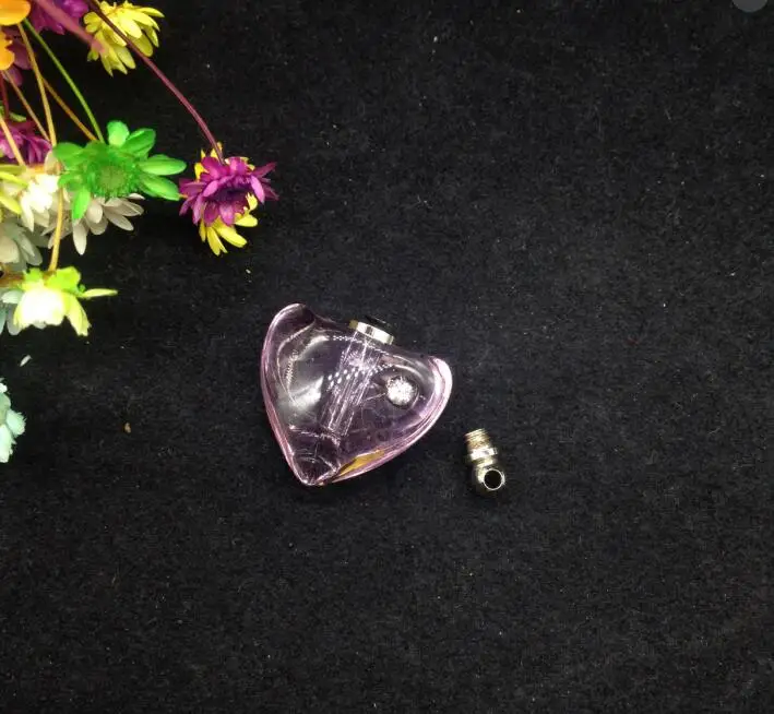 20 шт./лот винтовая крышка Хрустальная подвеска флакон мини для духов стеклянный