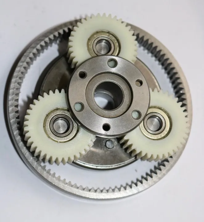 

36Teeths Gear Diameter:38mm Thickness:12mm High-speed Electric Vehicle Motor Nylon Gear+Gear Ring+Clutch