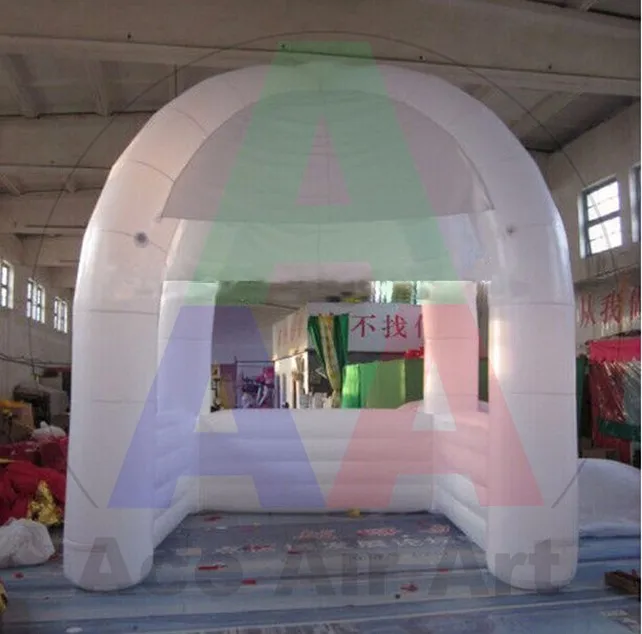 Новый дизайн белая светодиодная надувная фотобудка igloo палатка для вечерние и