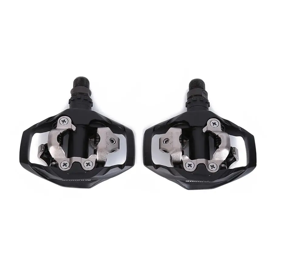 black Shimano PD-M530 SPD MTB Trail MTB без клипса педали с шипами черный белый - Цвет: black