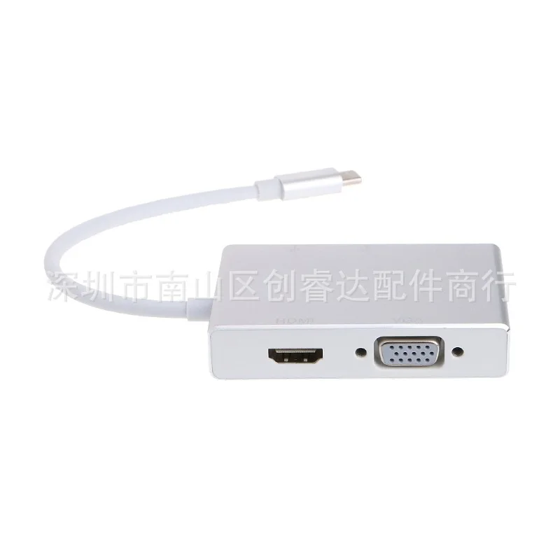 MeiPinHui Новый преобразователь типа C в hdmi + vga usb пять одном.| |