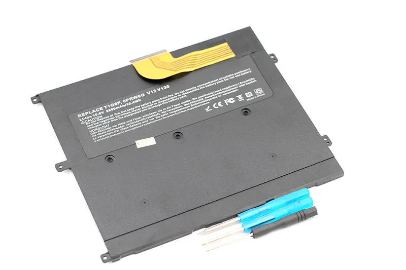 Black Golooloo 10,8 v 3000 мАч аккумулятор для ноутбука DELL Vostro V13 V13Z V130 V1300 0NTG4J 0PRW6G 0449TX PRW6G T1G6P - Цвет: Black