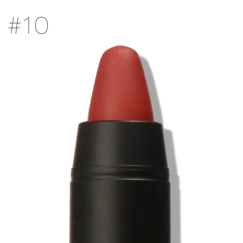 10 Brand FOCALLURE Matte Lipstick Pen Waterproof Long Lasting 12-color Lip Makeup Moisturizing Lasting Non-marking Matt Lipstick - Цвет: 10