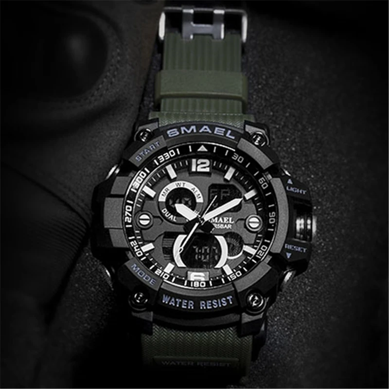 Часы наручные SMAEL Мужские кварцевые модные брендовые аналоговые спортивные