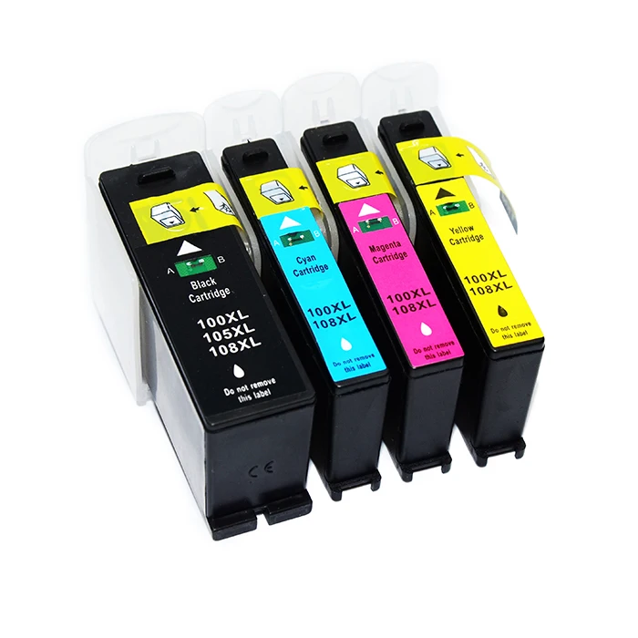 4 цветный картридж для принтера Lexmark 100/105/108/ S205/S208/S305/S308/S405/S408/S409/S505/S508/S605/S608|ink