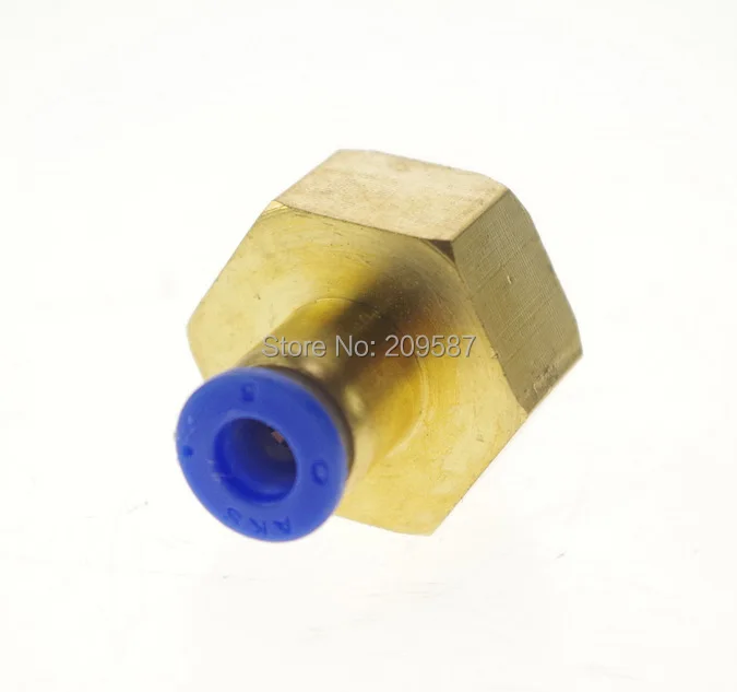 

5pcs 6mm to 1/2" Pneumatic Connectors Female straight one-touch fittings BSPT