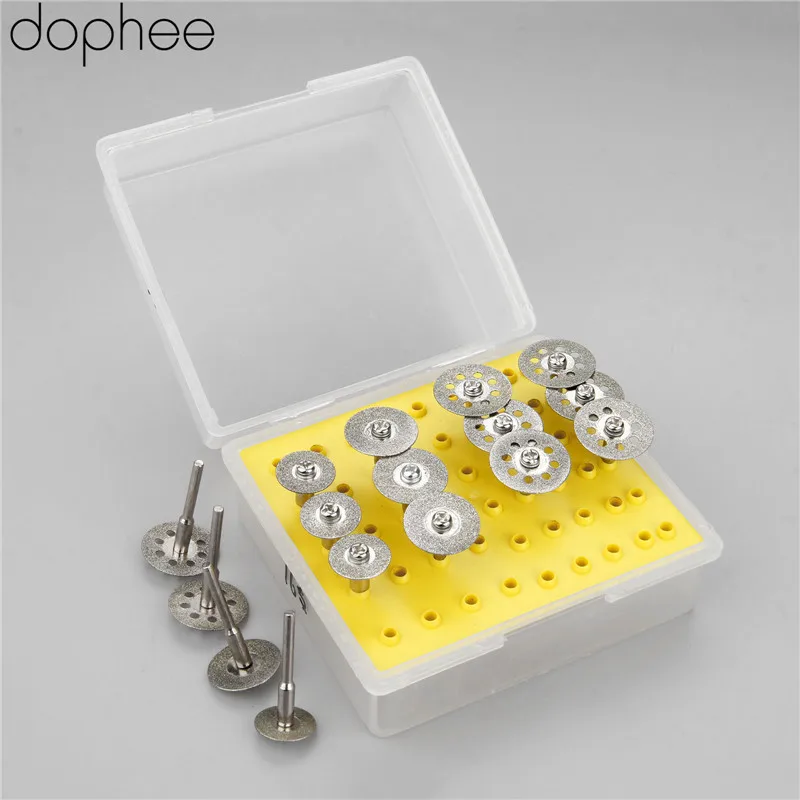Dophee 16 шт. Dremel аксессуары алмазный режущий диск отрезное лезвие пилы набор колес