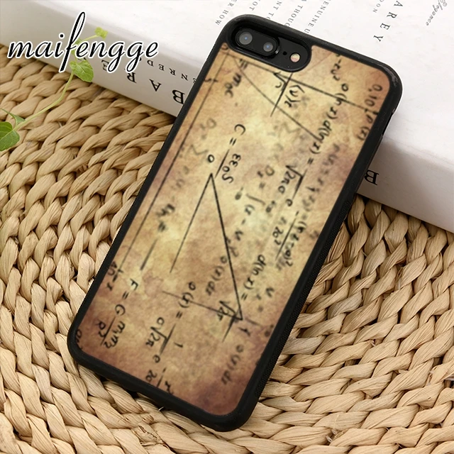 Чехол maifengge для телефона с символом математики науки физики формулами iPhone 6 6s 7 8 plus