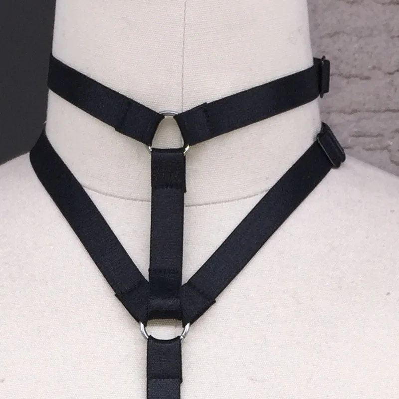 Экзотическая одежда черный женский бюстгальтер на бретельках готический стиль