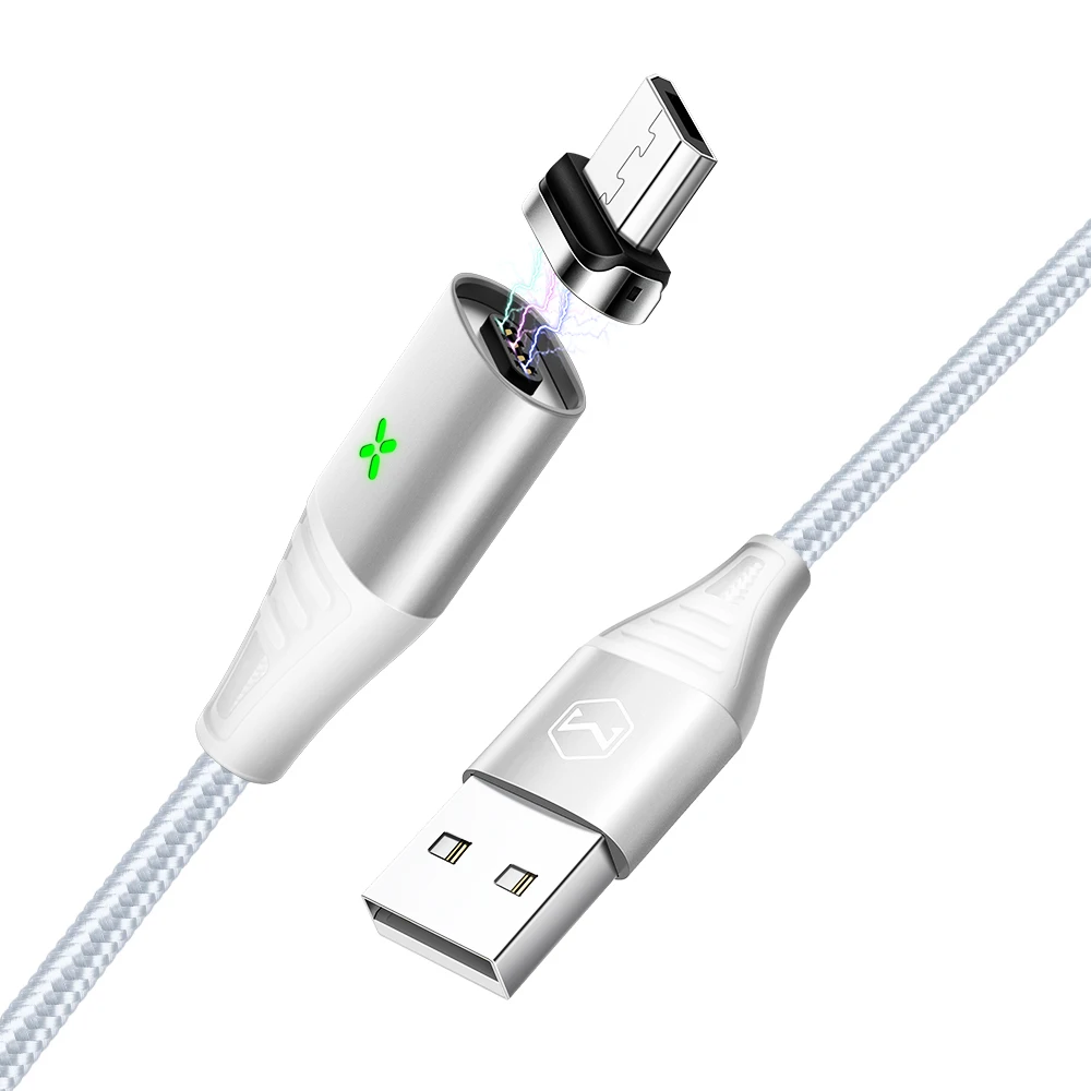 Micro Silver Mcdodo Micro USB Магнитный кабель 3A Быстрая зарядка зарядное устройство провод для Samsung S7 Xiaomi Redmi Note 5 Pro планшет Android, телефон Micro - Цвет: Micro Silver