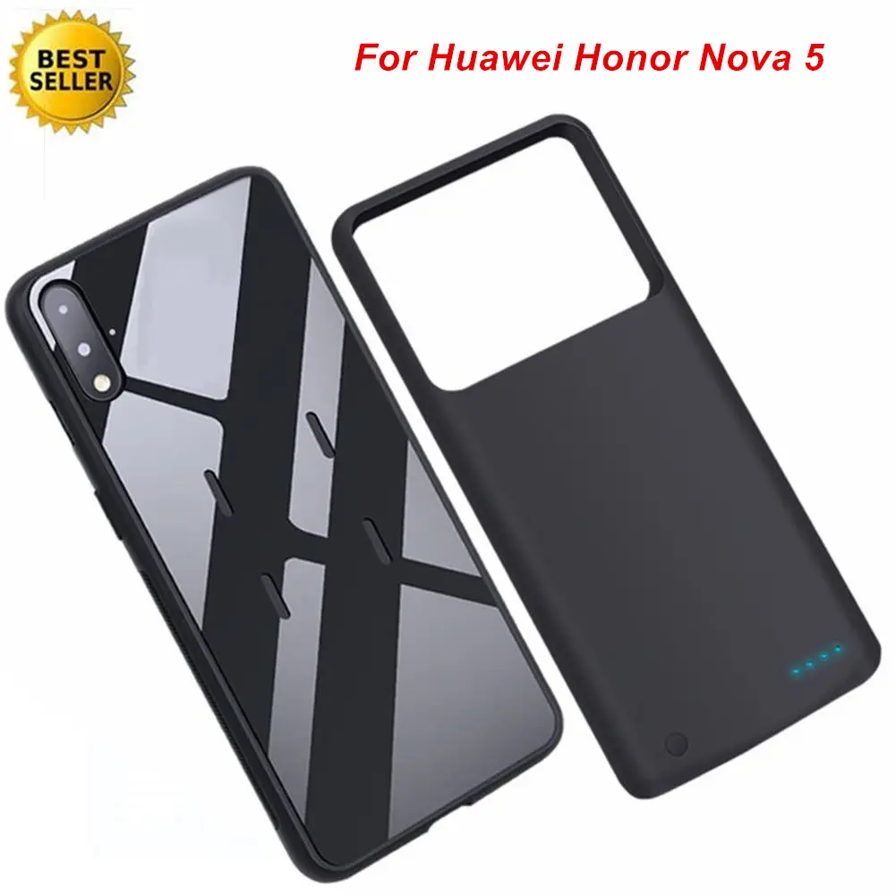 7000 мАч для Huawei Honor Nova 5 Чехол аккумулятора подставка смартфона зарядное