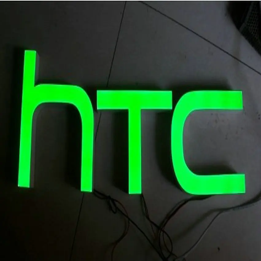 Customized led lighted up alphabet letters sign for Mobile phone shop