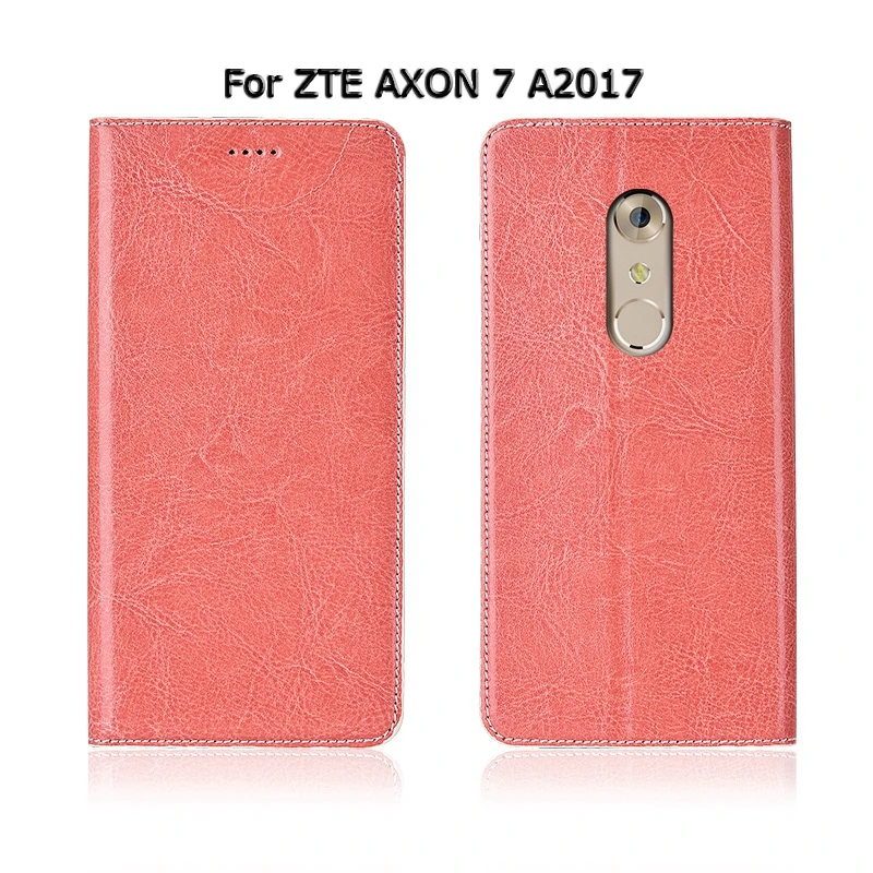 Натуральная телячья кожа чехол для zte AXON 7 фотоаппаратов моментальной печати 7S 9 10 Pro Mini Max A2017 Магнитный чехол-держатель для телефона с бумажником на застежке