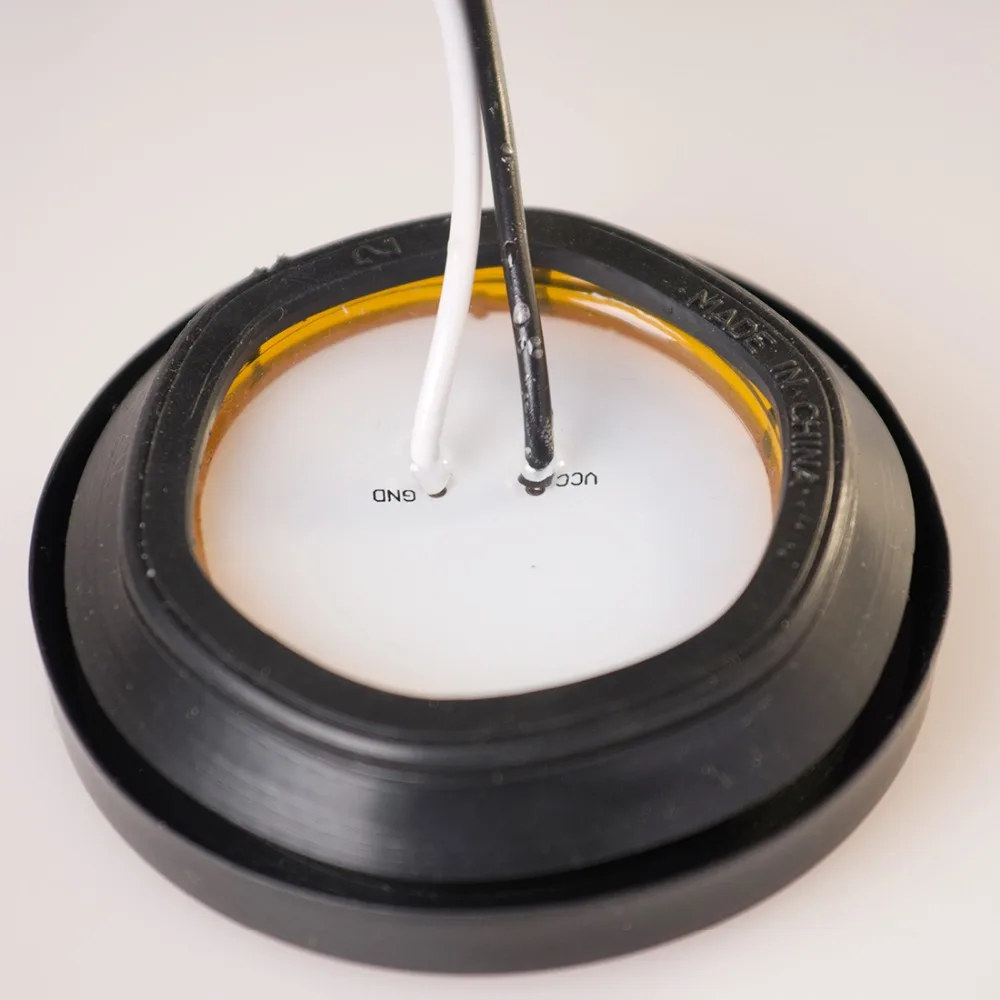 2 шт. &quotКруглый габаритный фонарь для грузовика боковой автобуса 4 светодиодных