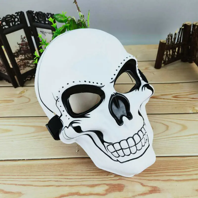 2019 жуткая маска на Хеллоуин Череп Скелет Полный уход за кожей лица для косплей