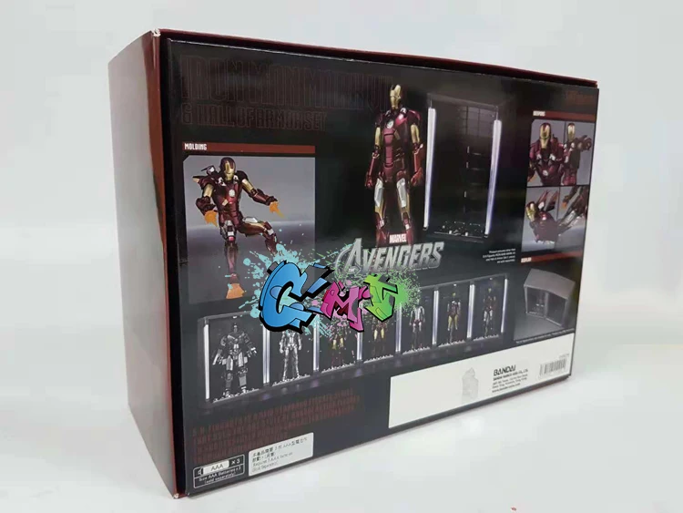 CMT Bandai Marvel конис Железный человек Mark 7 зал брони фигурка