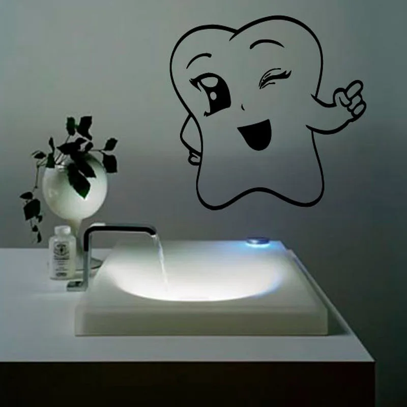 Настенные Переводные картинки с зубьями наклейка изображением зубов и морщин