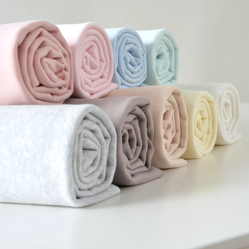

175x50cm High-quality Cotton Fabric Sanded Knit Make Baby Children's Clothes A-class sewing Pure Cotton Flannel Cloth 400g/m