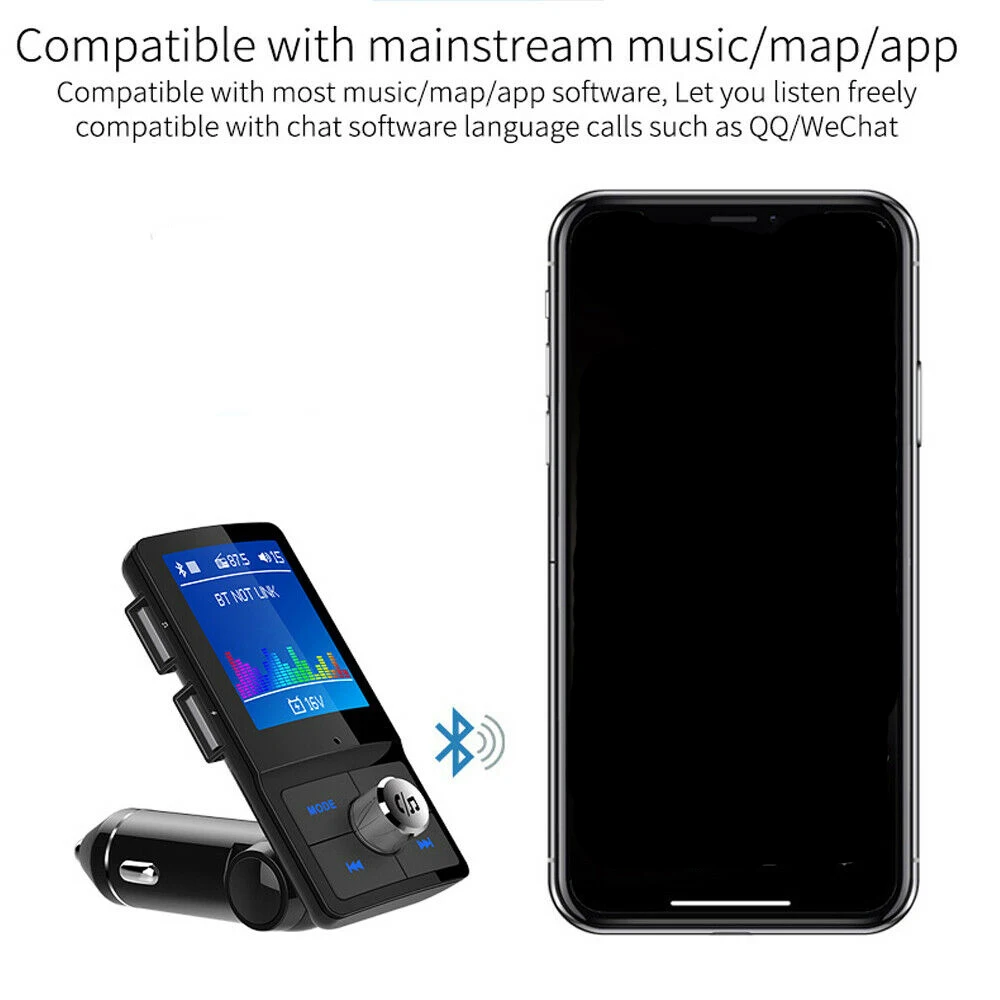 Комплект автомобильного зарядного устройства Bluetooth FM передатчик модулятор