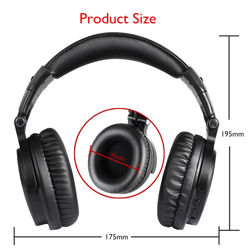Oneodio Bluetooth Беспроводные наушники с микрофоном складные Накладные наушники HIFI Bluetooth 4,1 Гарнитура для мобильного телефона ПК компьютера