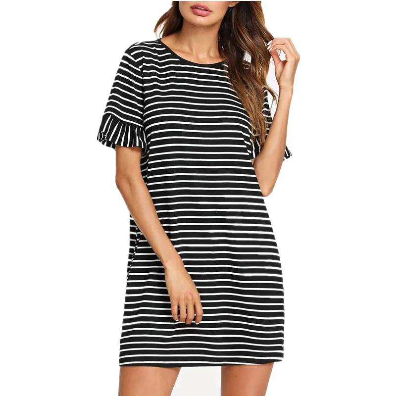 BAHEMAMI Новое повседневное модное женское платье для беременных с круглым вырезом в