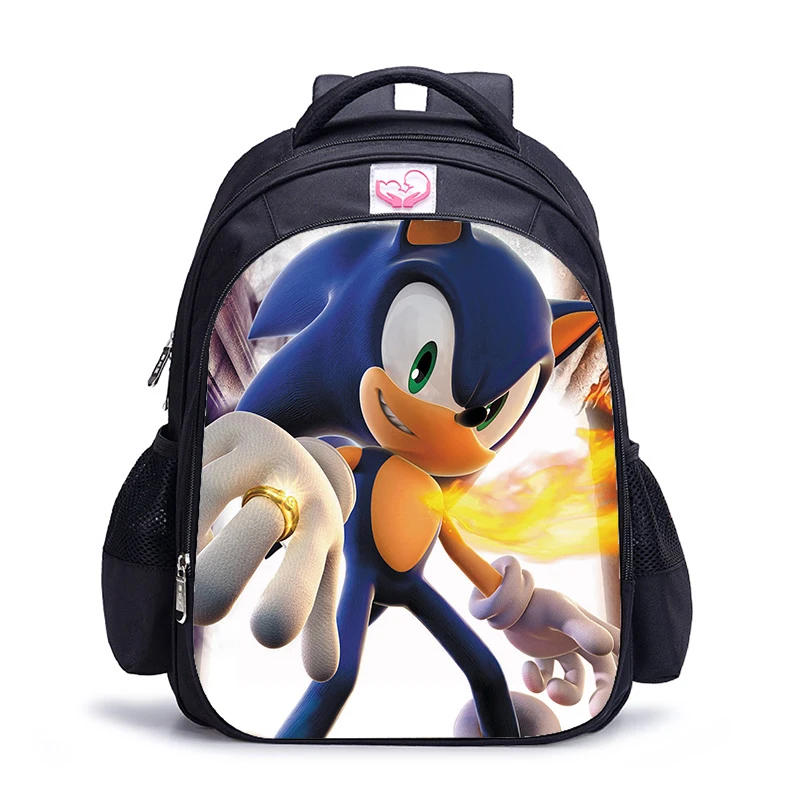 16 дюймов Sonic Boom Hedgehogs детские школьные сумки ортопедический рюкзак детский школьный рюкзак для мальчиков и девочек Mochila Infantil сумки с рисунком подарок - Цвет: 1Pc 003