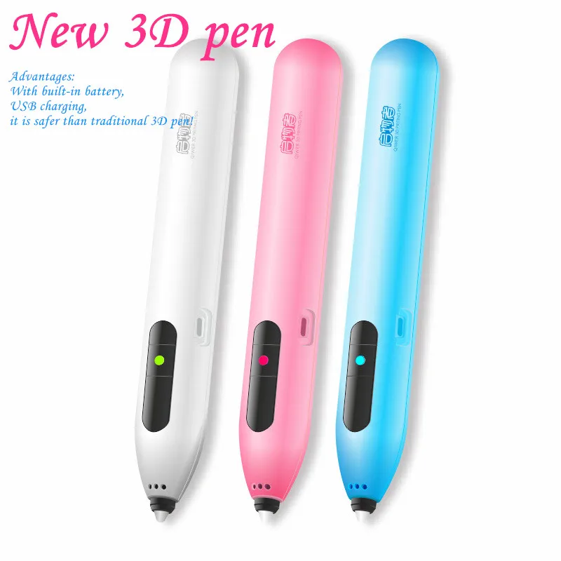 Новинка, 3D Ручка для печати, USB, низкая температура, зарядка, Беспроводной ПЛК, рисование, Обучающие игрушки, детский писк, живопись, подарок на день рождения