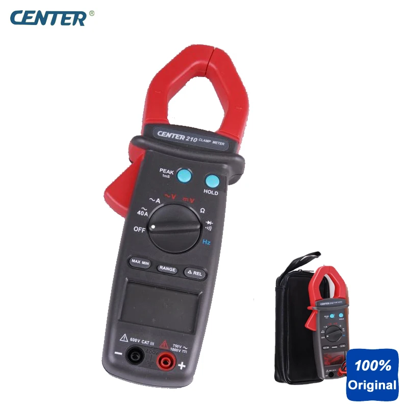 Зажим измеритель переменного тока среднего размера CENTER 210|ac clamp meter|clamp meterac |