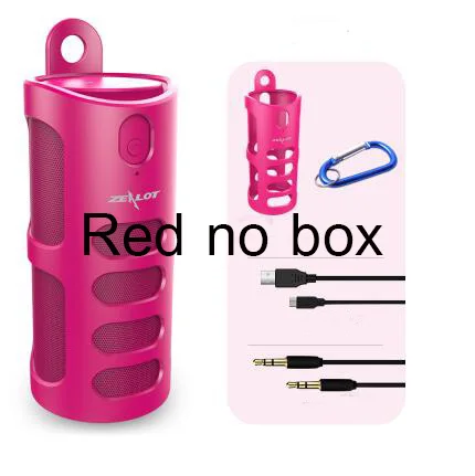 Red no Box Фанатик S8 уличная колонка с глубоким басом Динамик 4000 мА/ч, Мощность банк Портативный Беспроводной 3D стерео музыка велосипед Автомобильный Динамик-сабвуфер - Цвет: Red no Box