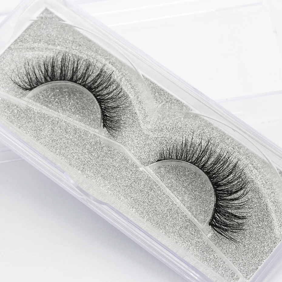 Genailish 3D норковые ресницы верхние настоящие мягкие натуральные накладные 1 пара