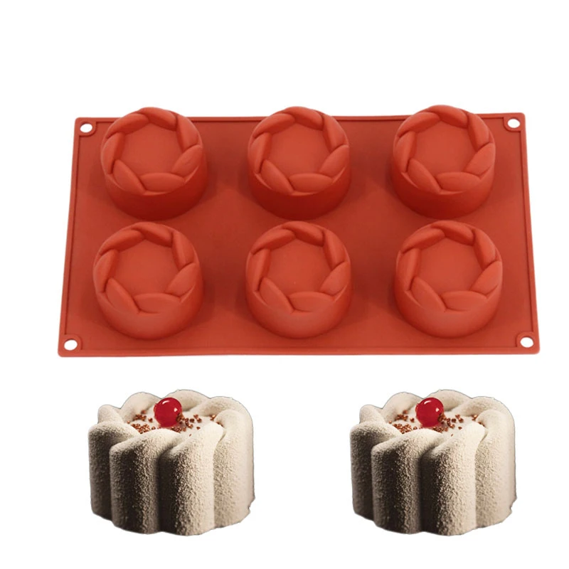 Petal Силиконовые 3D формы, фруктовые яблоки, лимон, мусс, форма для выпечки, шоколадный кекс, тарелка для торта, сделай сам, Маффин, помадка, кухонные инструменты для тортов - Цвет: Petal