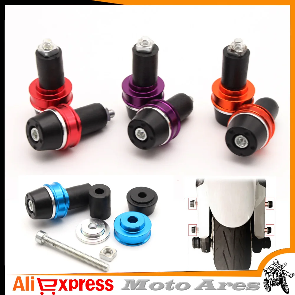 2 шт. алюминиевые универсальные концевые ручки для Руля Мотоцикла 7/8 дюйма со