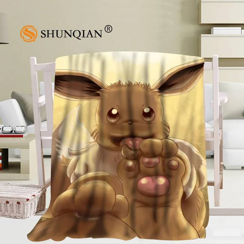 Blanket Изготовленный На Заказ Umbreon Покемон Иви одеяла из фланелевой ткани 56x80 дюймов 50X60 дюймов 40X50 дюймов одеяло для дивана, кровати для детей взрослых теплое одеяло - Цвет: Blanket