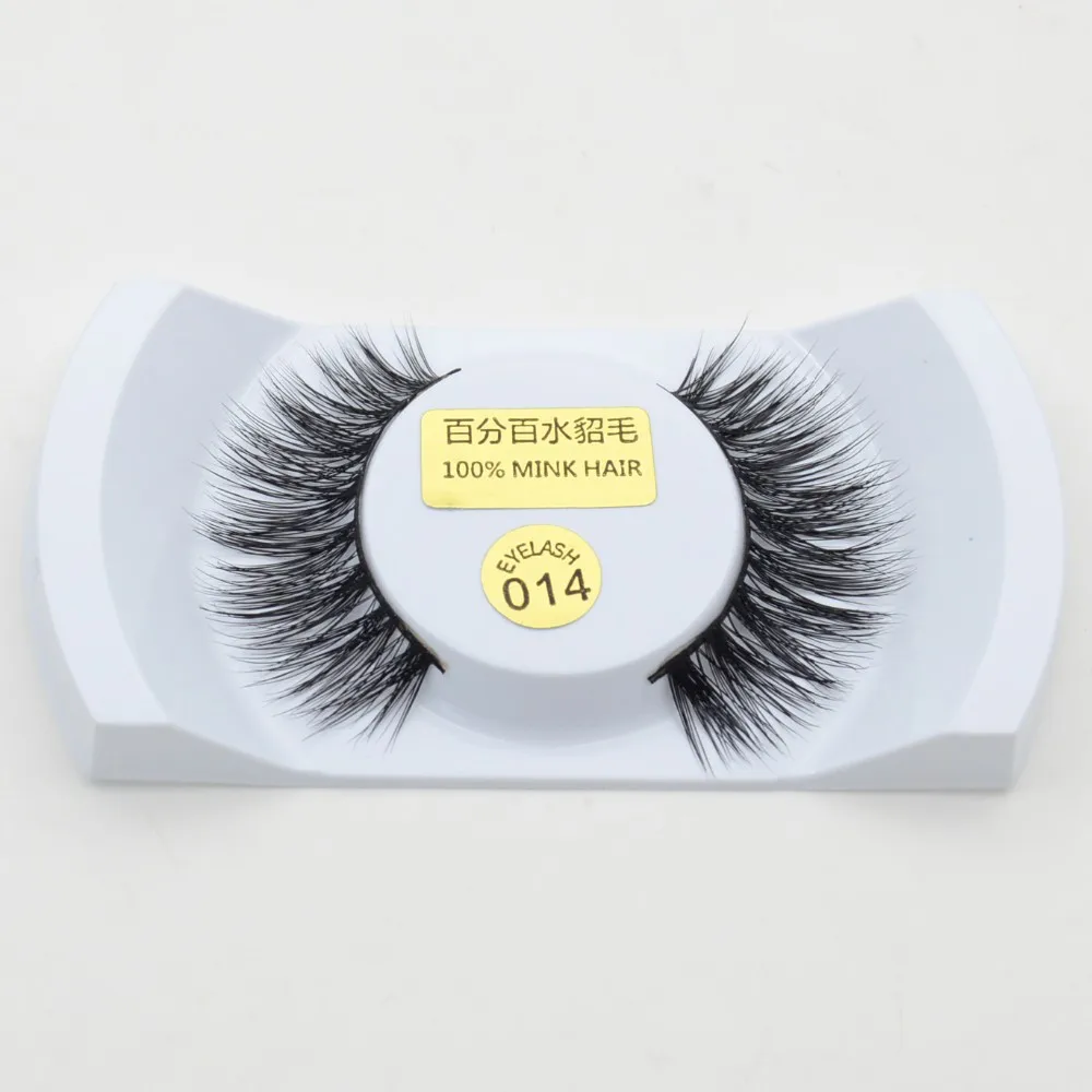 1 пара 100% натуральные норковые 3D накладные ресницы для наращивания супер длинные