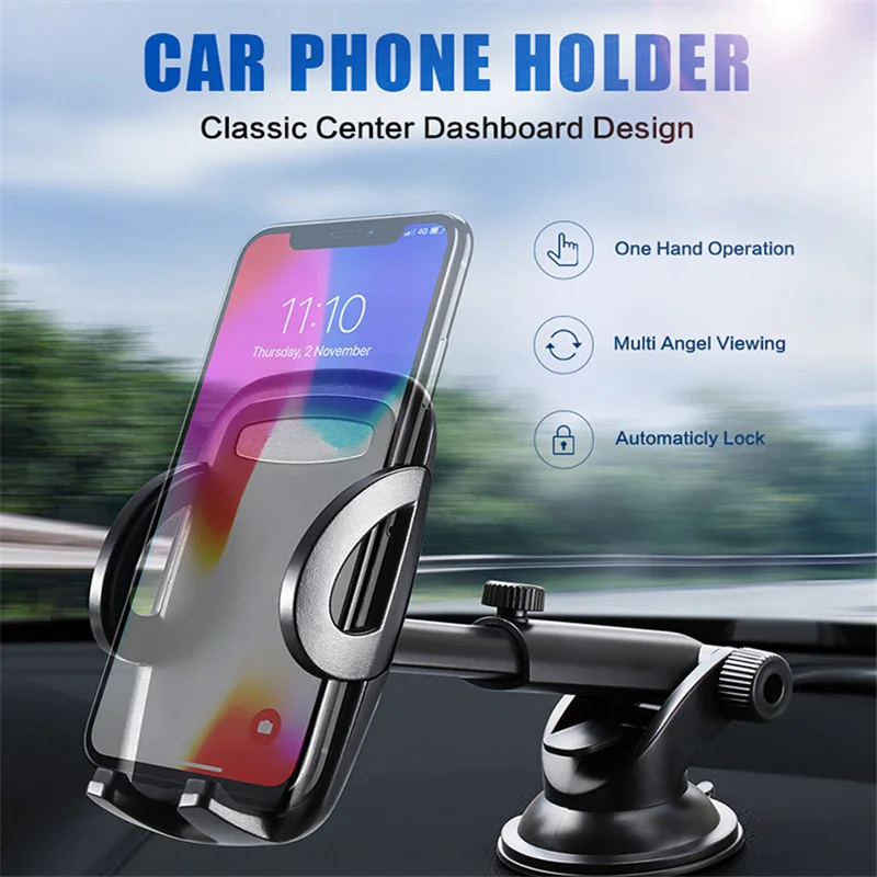 Universal Windshield Gravity Sucker Stand Car Mobile Support Smartphone Phone Holder For iPhone 678 X Voiture | Мобильные телефоны