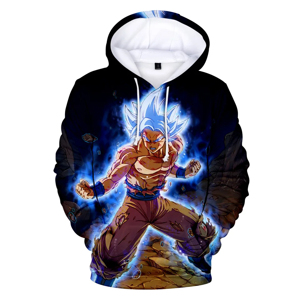 3D Аниме Толстовка Dragon Ball Z с карманом, толстовки с капюшоном, Poleron Hombre, уличная одежда, Sudadera Dragon Ball, толстовка с капюшоном, мужская куртка