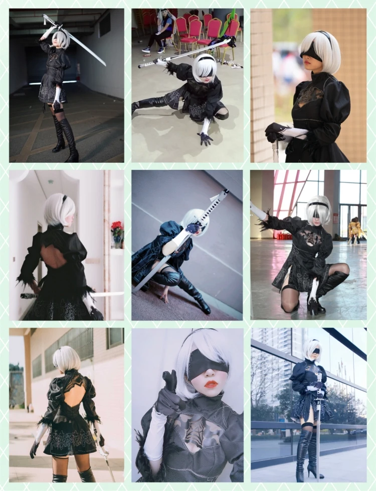 Новая игра Nier Automata Косплей Костюм йоркха 2B сексуальный наряд нарядное платье костюмы на Хэллоуин для женщин S-XXL
